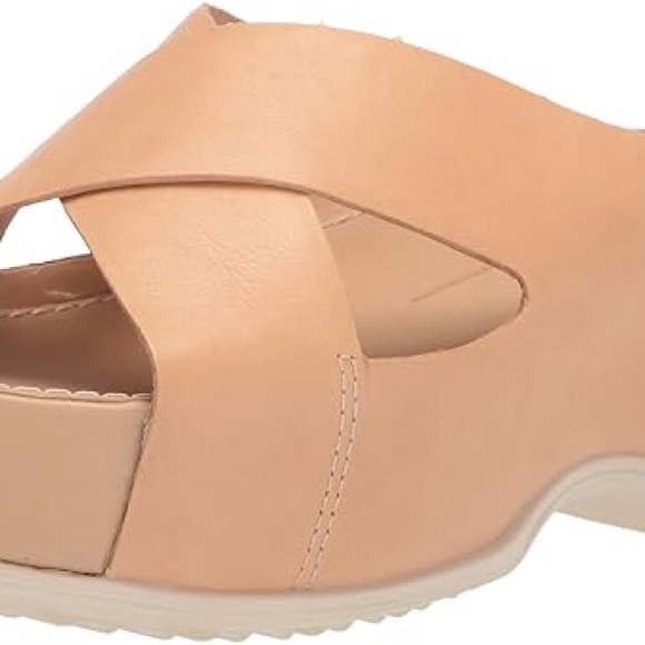 ECCO NWOB WOMEN IFLA PLATFORM WEDGE SLIDE SANDALS size 7-7.8 (38) - Picture 1 of 9